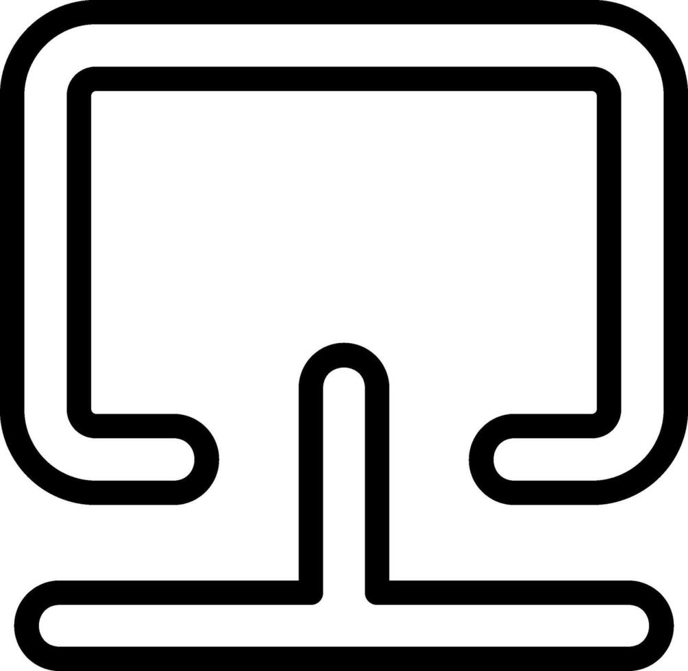 Ethernet Black Outline Icon vector
