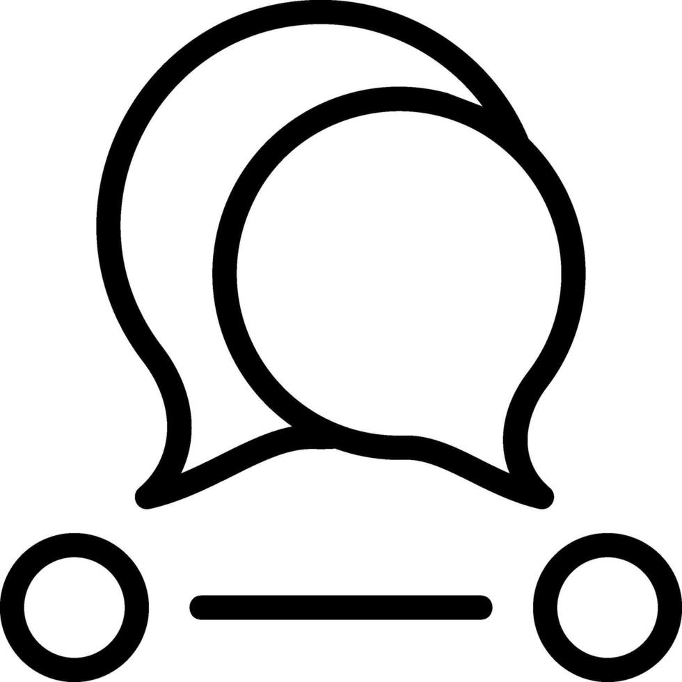 Communication Black Outline Icon vector