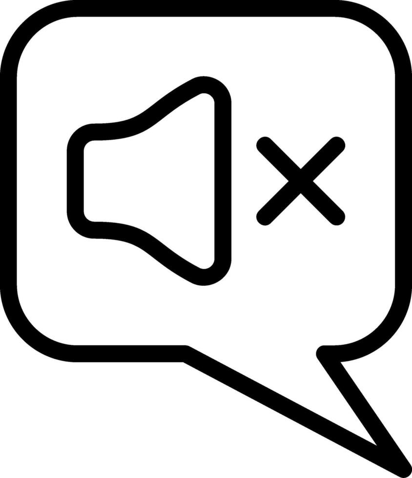 Mute Eps Icon vector