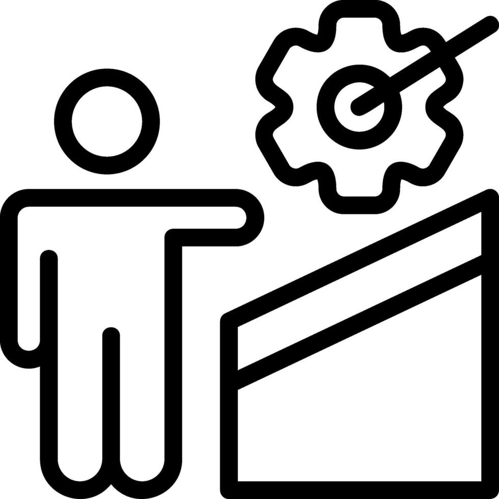 Unified Effort Outline Icon vector
