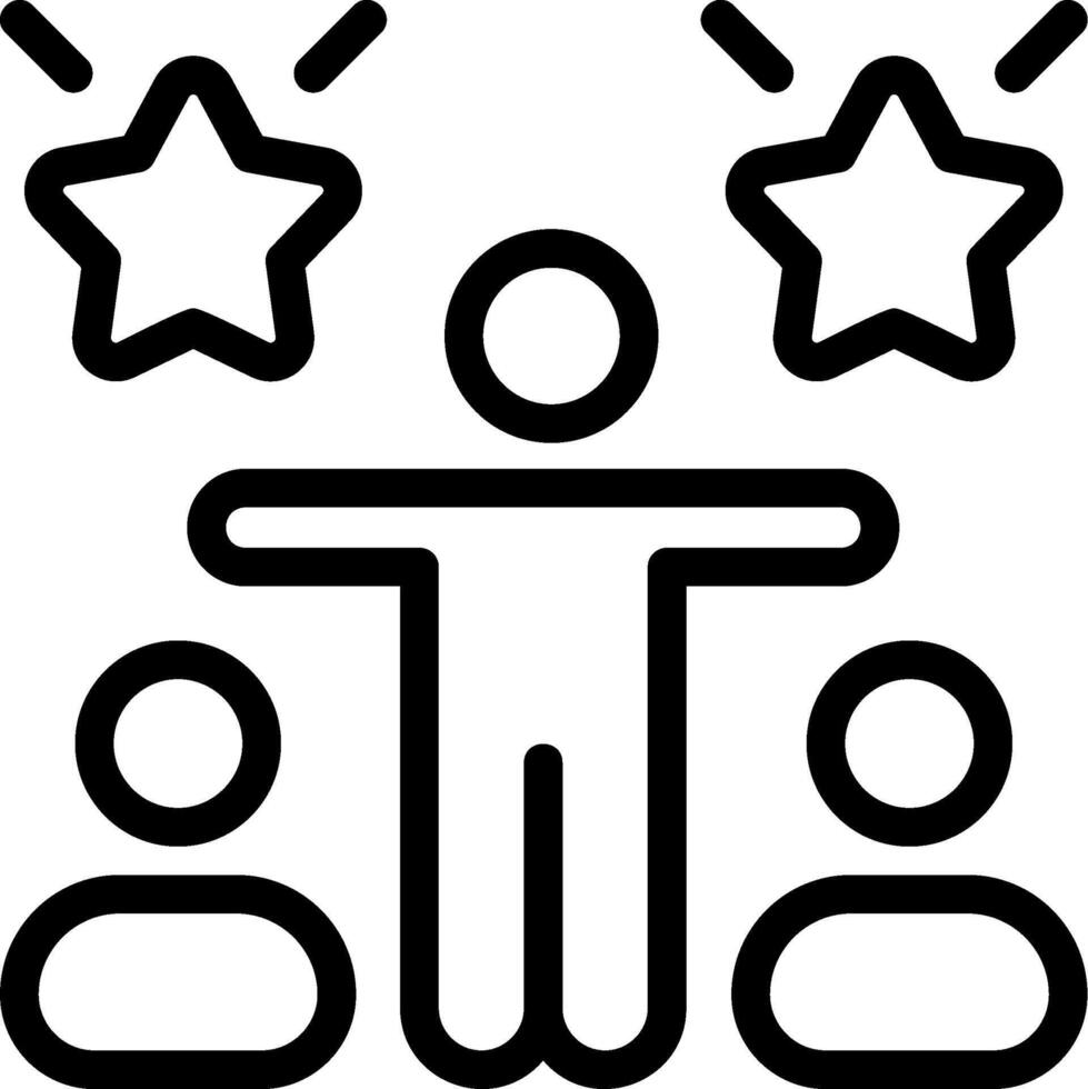 Team Success Outline Icon vector