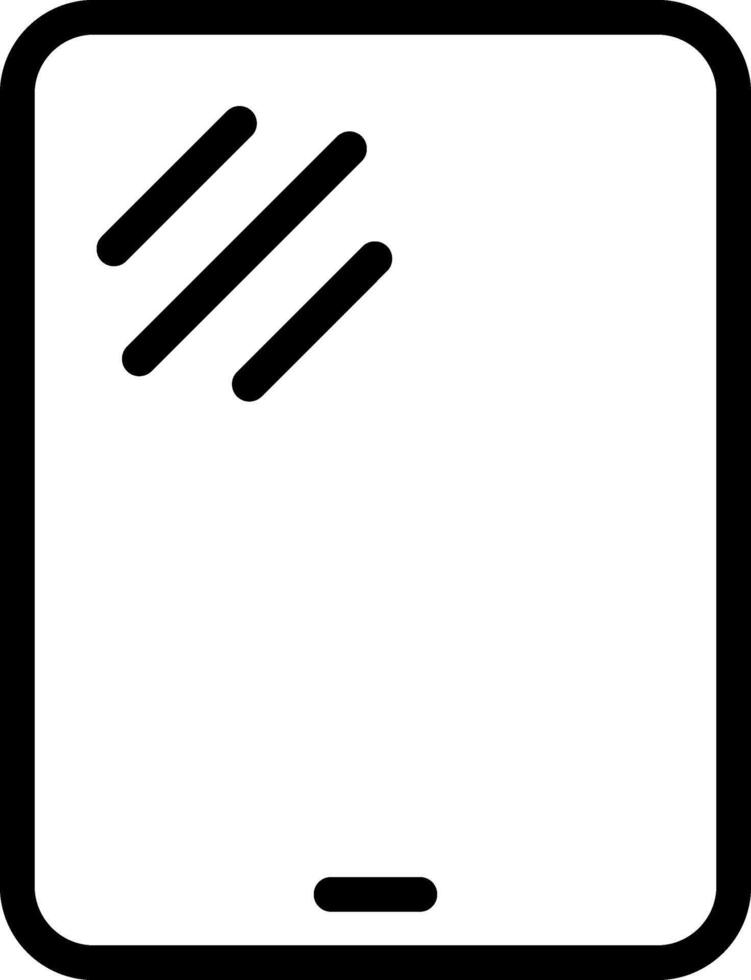 Tablet Outline Icon vector
