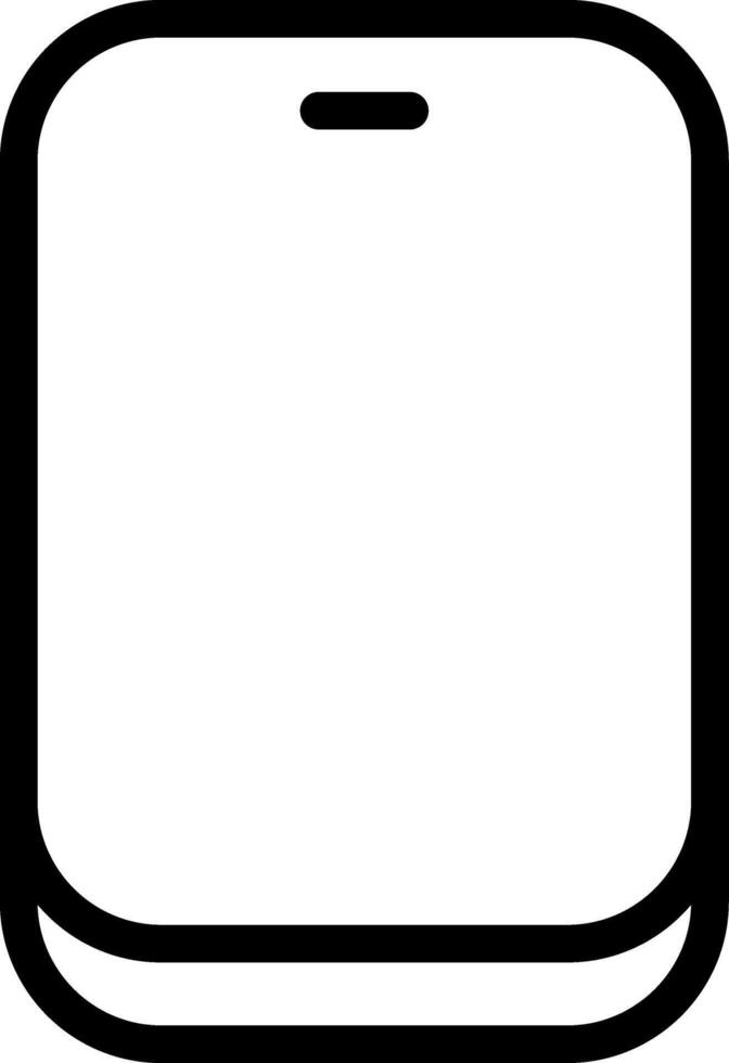 Smartphone Outline Icon vector