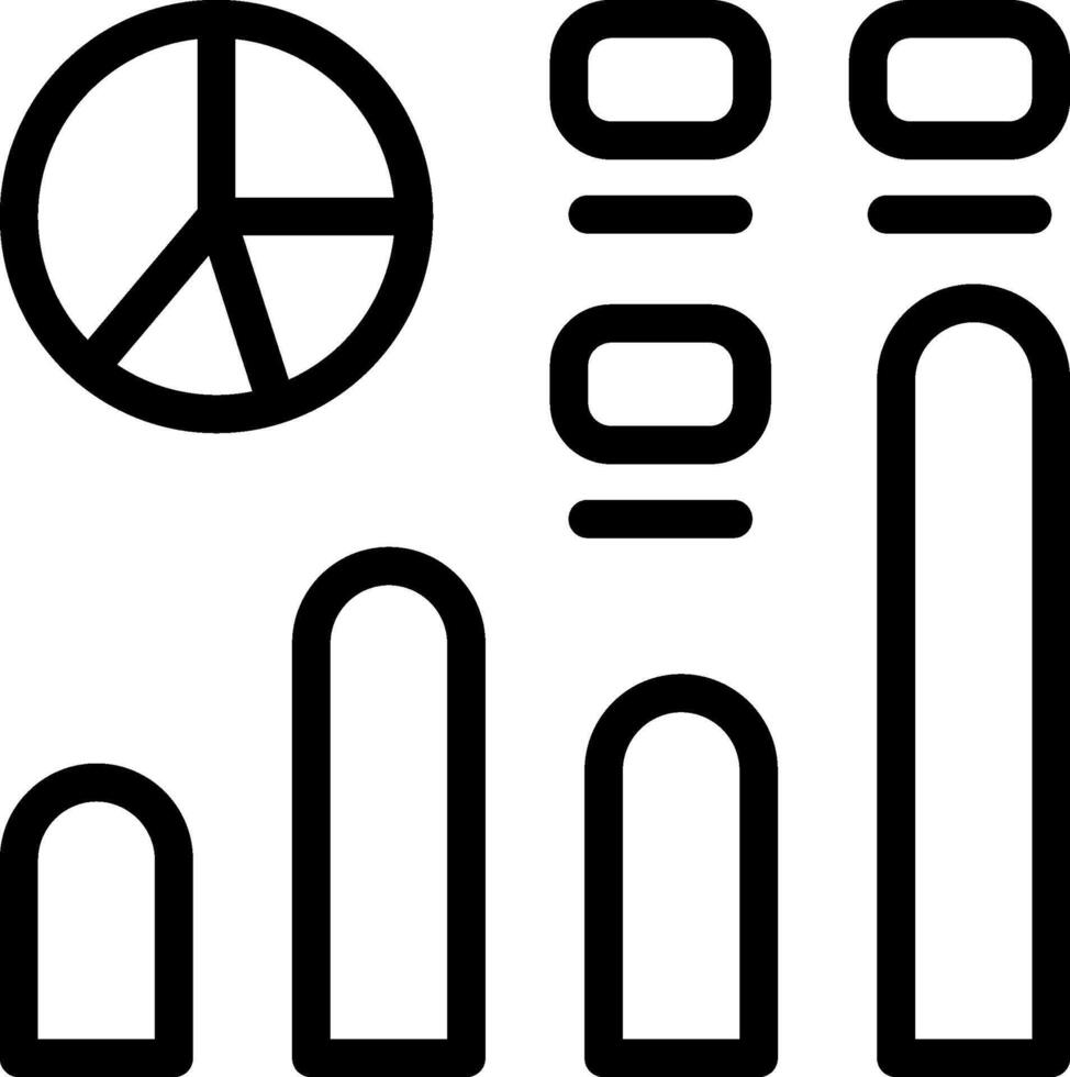 Analytics Outline Icon vector