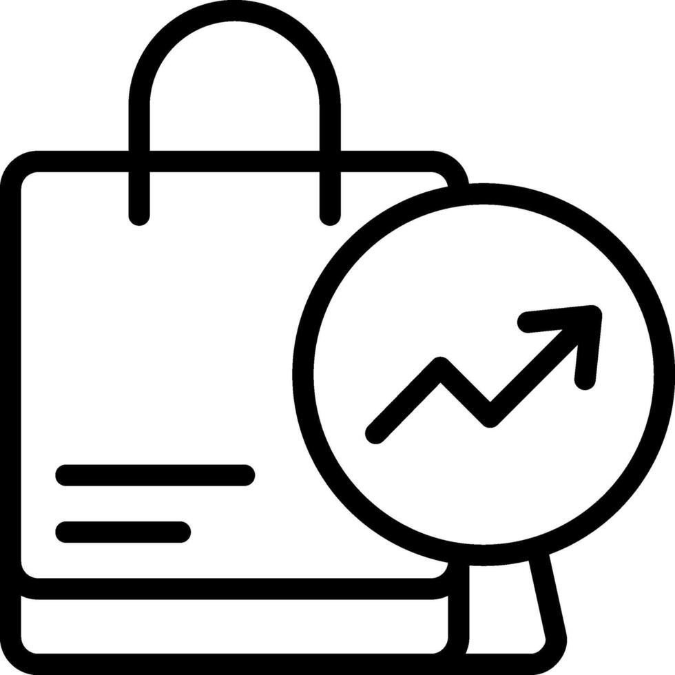 Trending Product Outline Icon vector