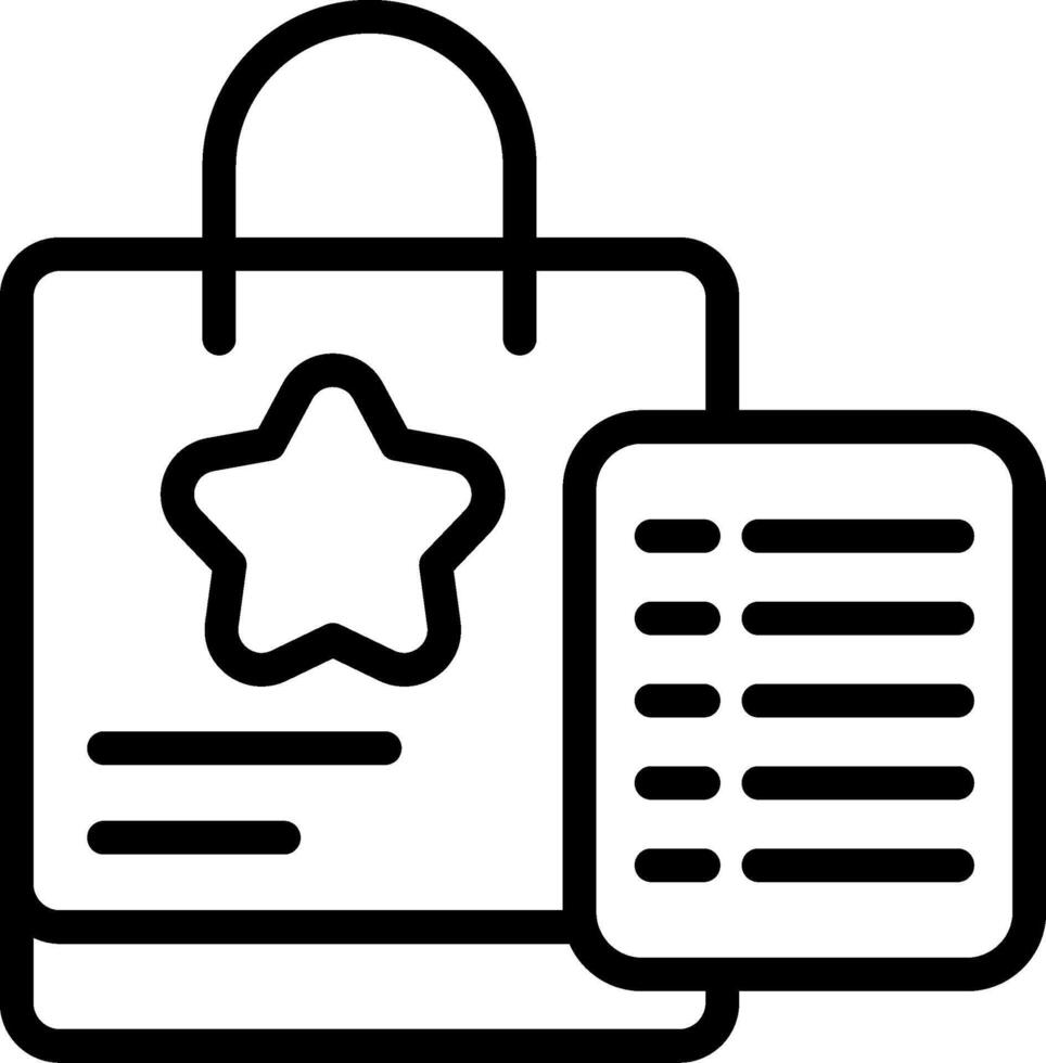 Featured Products Outline Icon vector