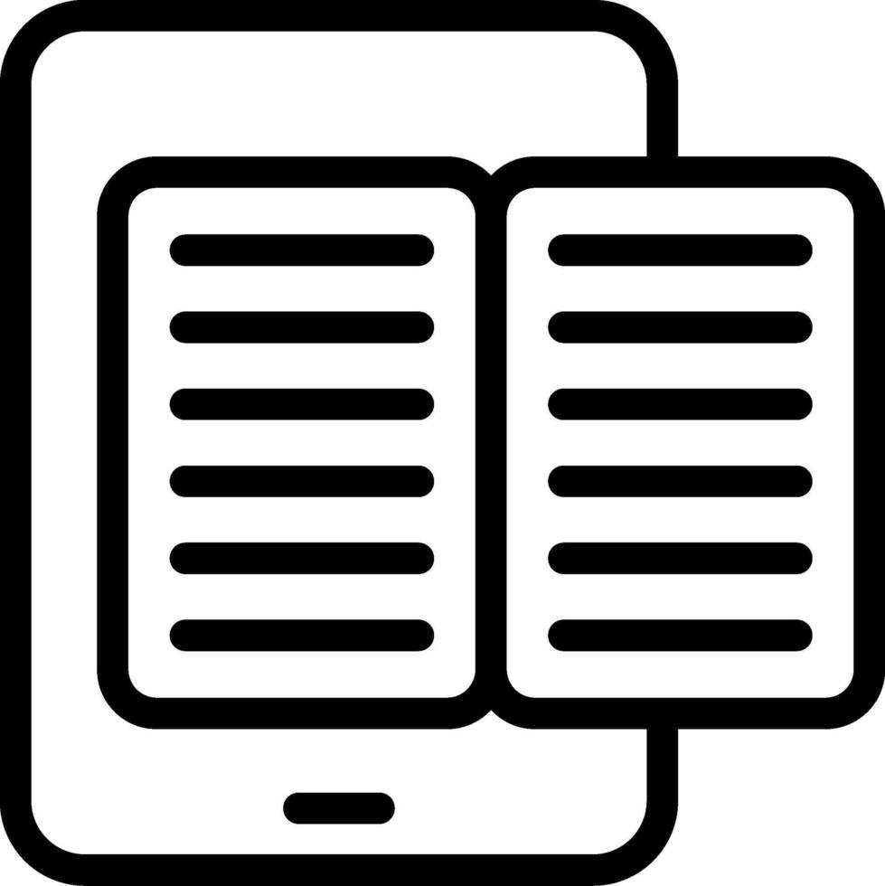 E learning Outline Icon vector