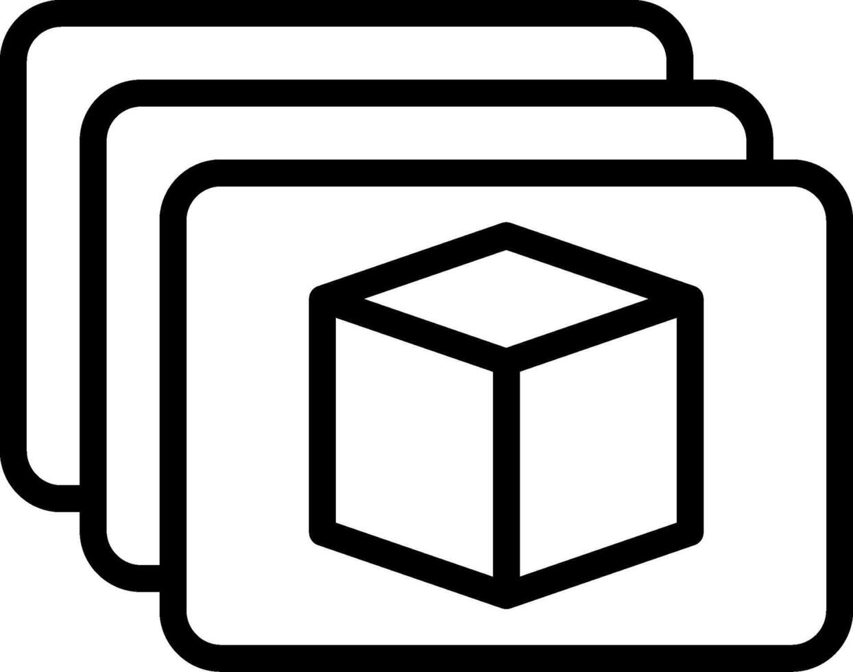 Product Gallery Outline Icon vector