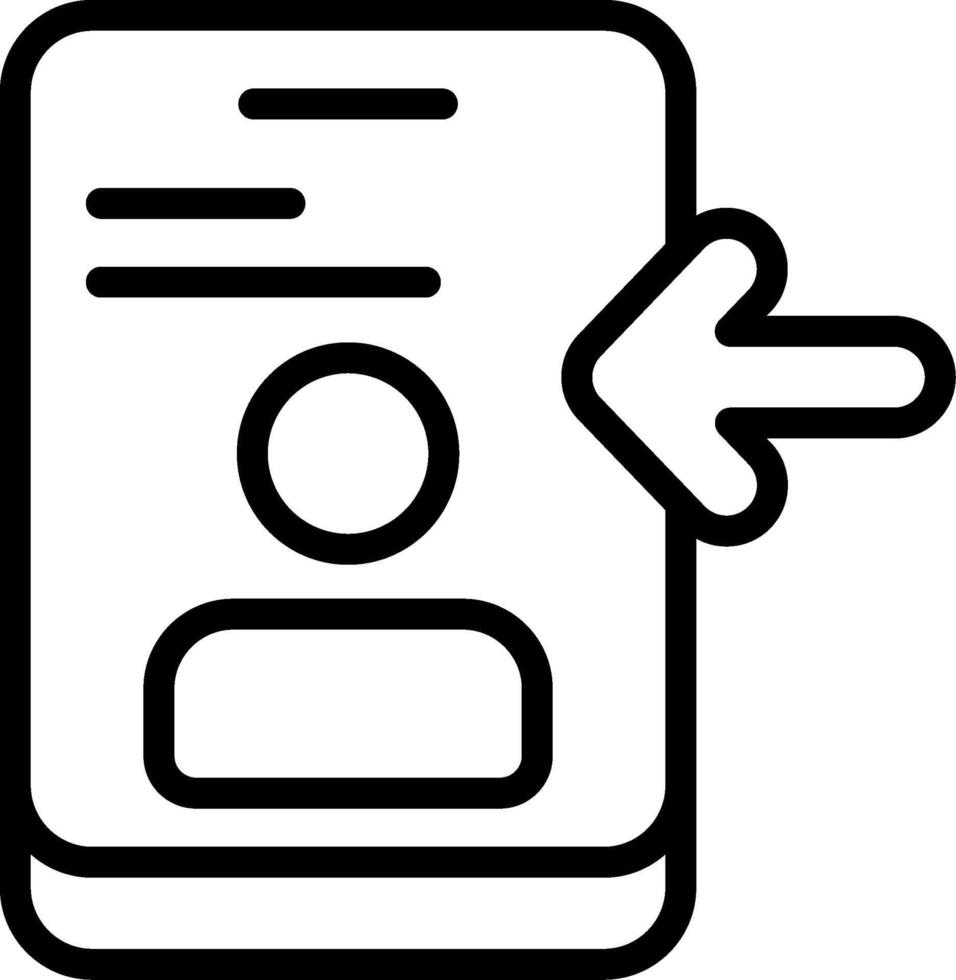 Login Outline Icon vector