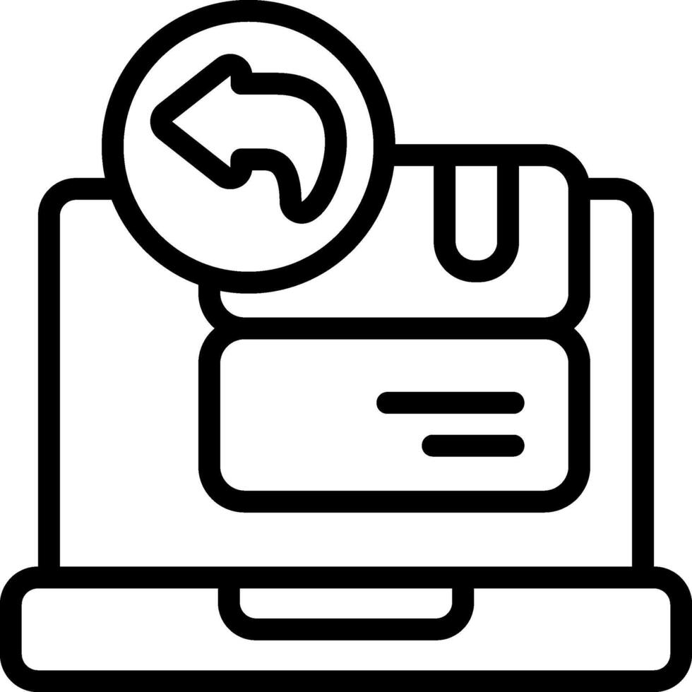 Return Black Style vector