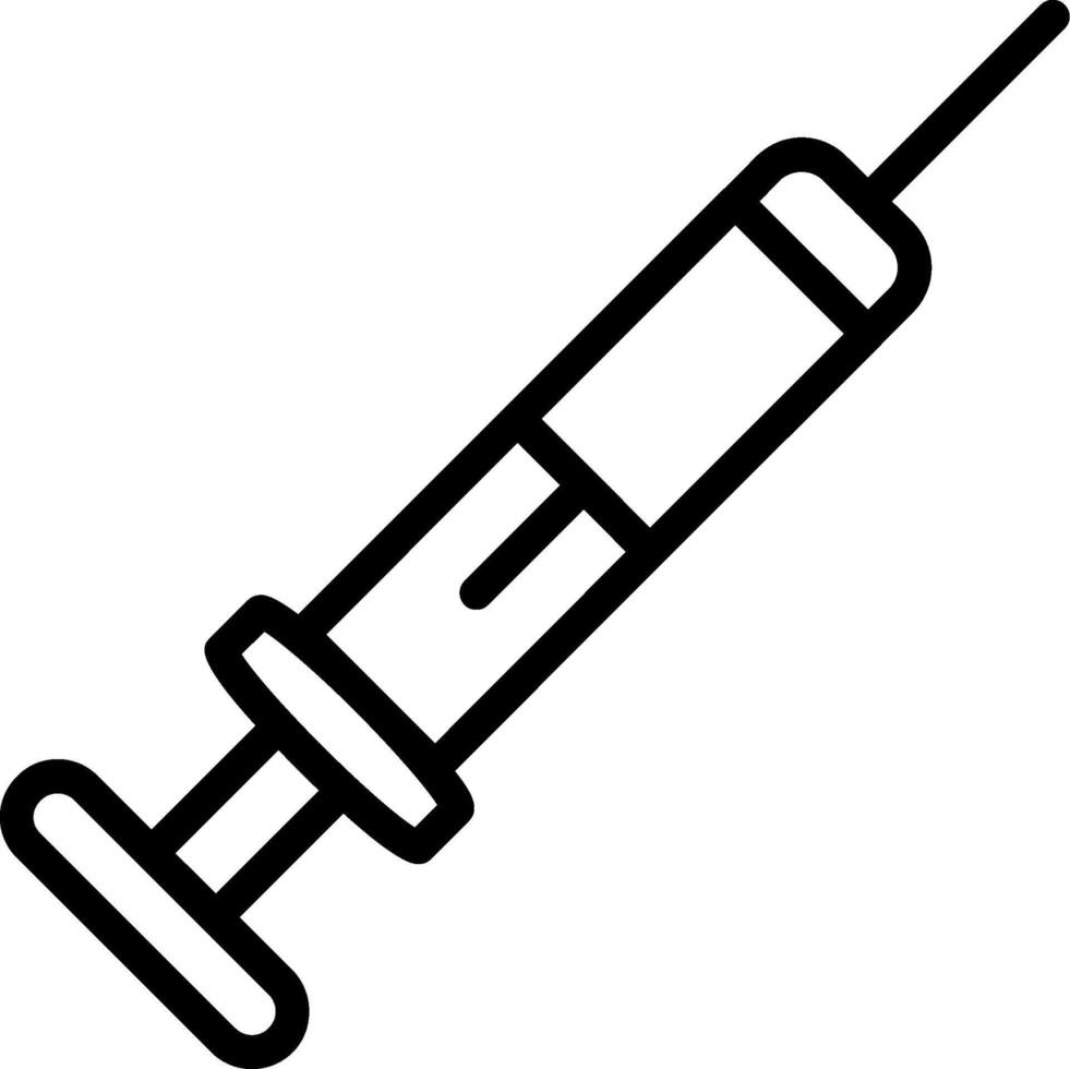 Syringe Outline Icon vector