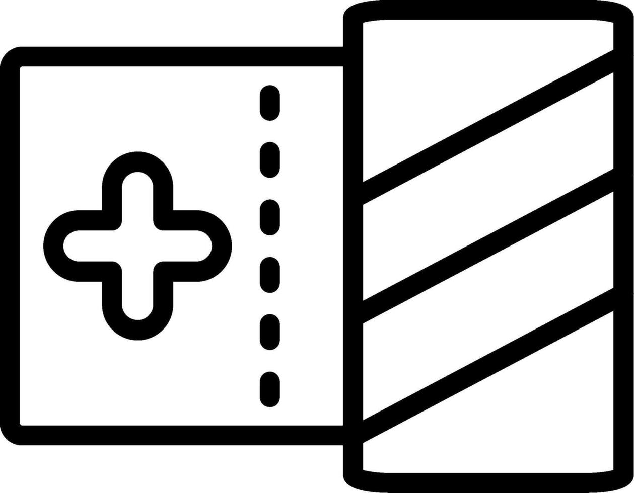 Bandage Outline Icon vector
