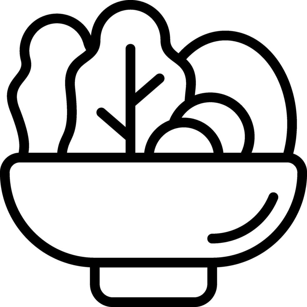 Dietary Food Outline Icon vector
