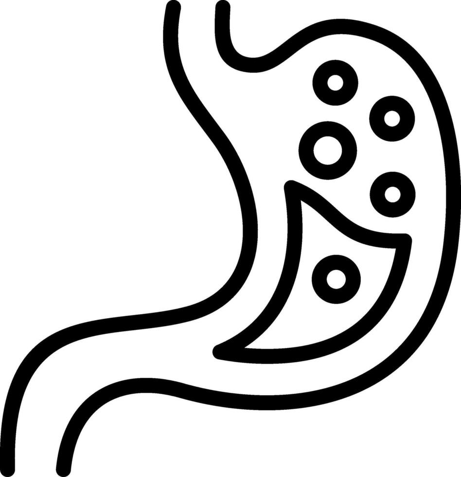 Gastroenterology Outline Icon vector