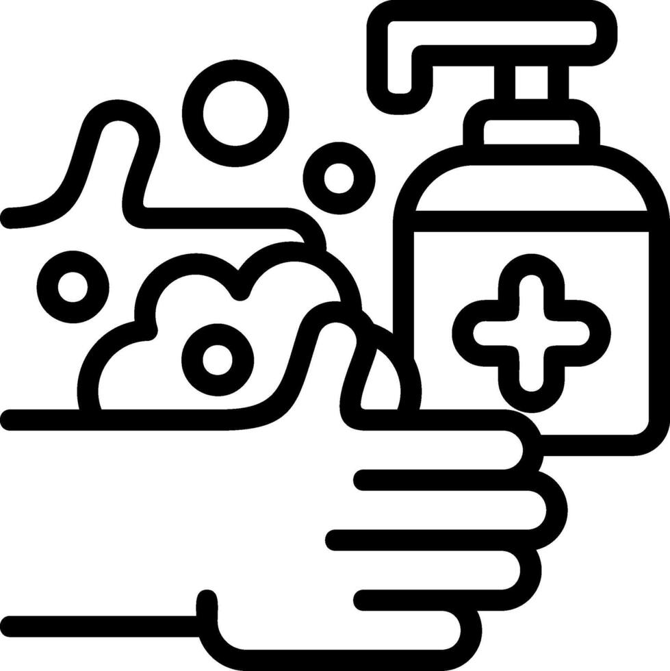 Handwash Outline Icon vector