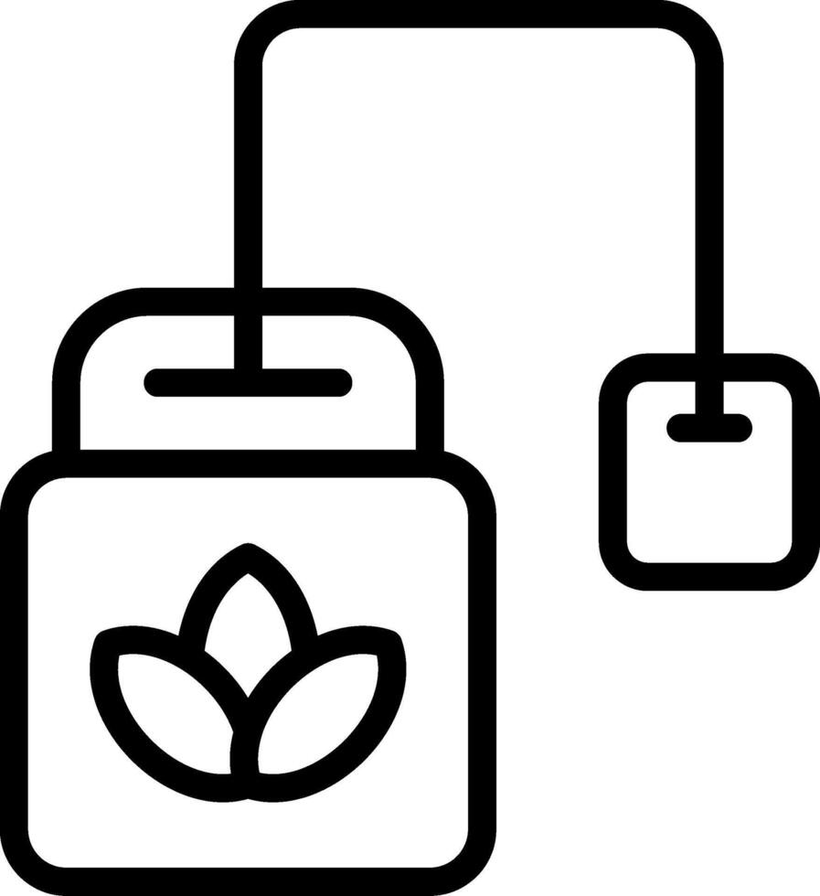 Herbs Bag Outline Icon vector