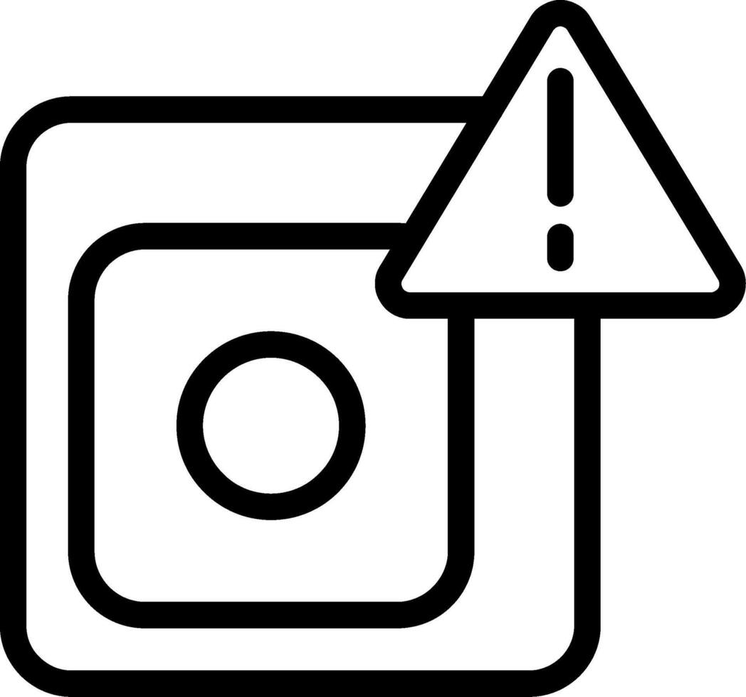 Instagram Outline Icon vector