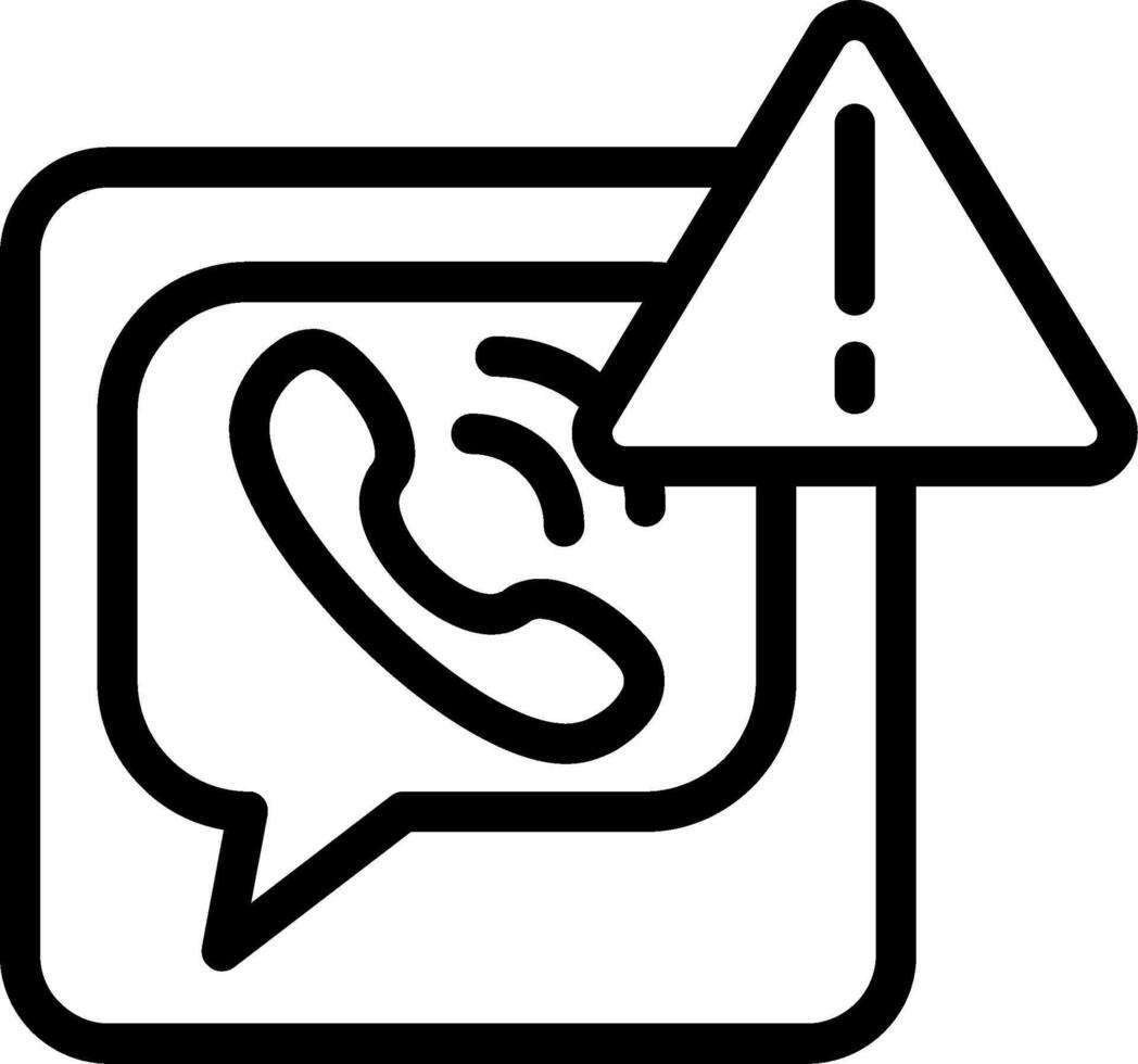 Viber Outline Icon vector