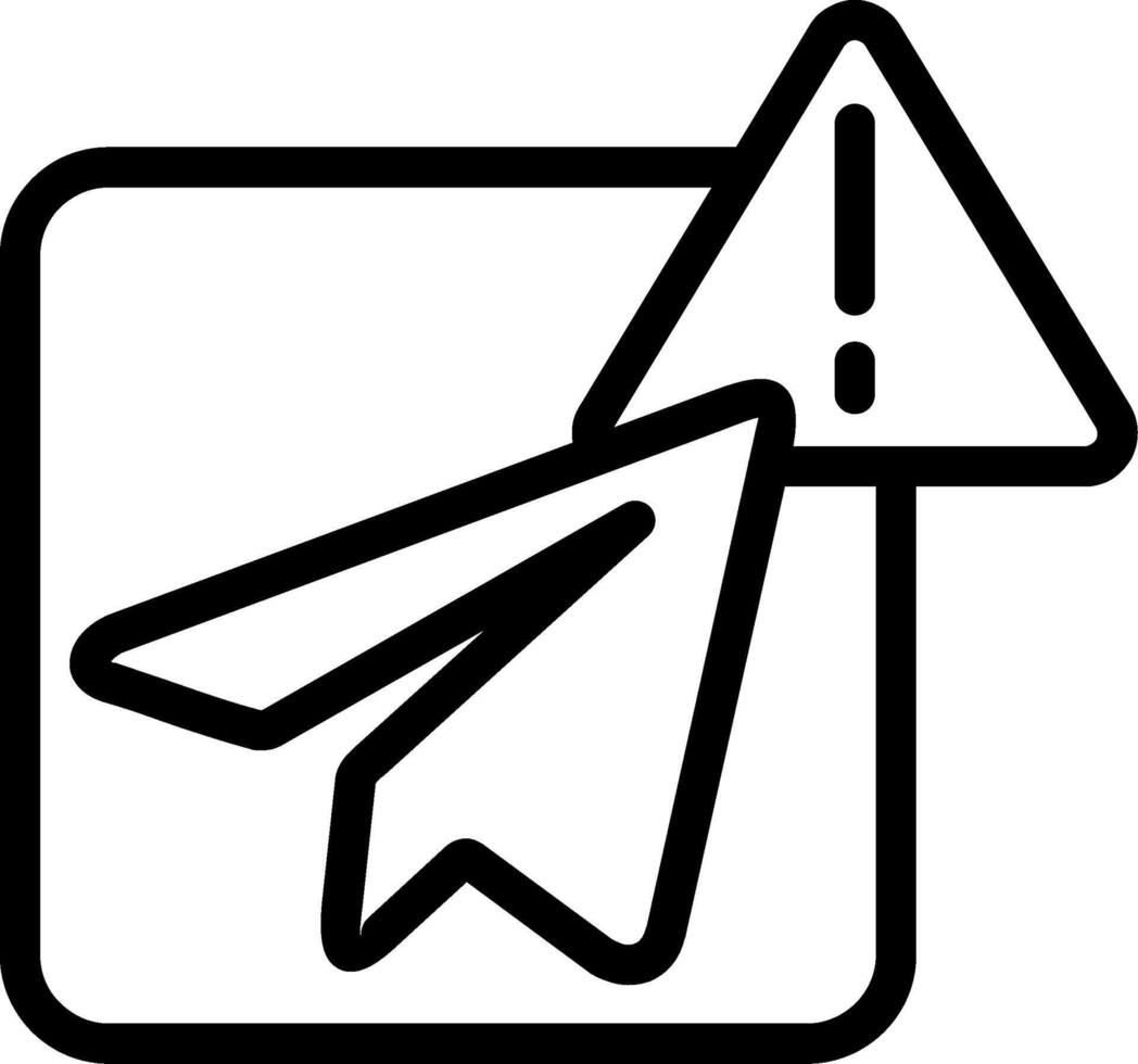 Telegram Outline Icon vector