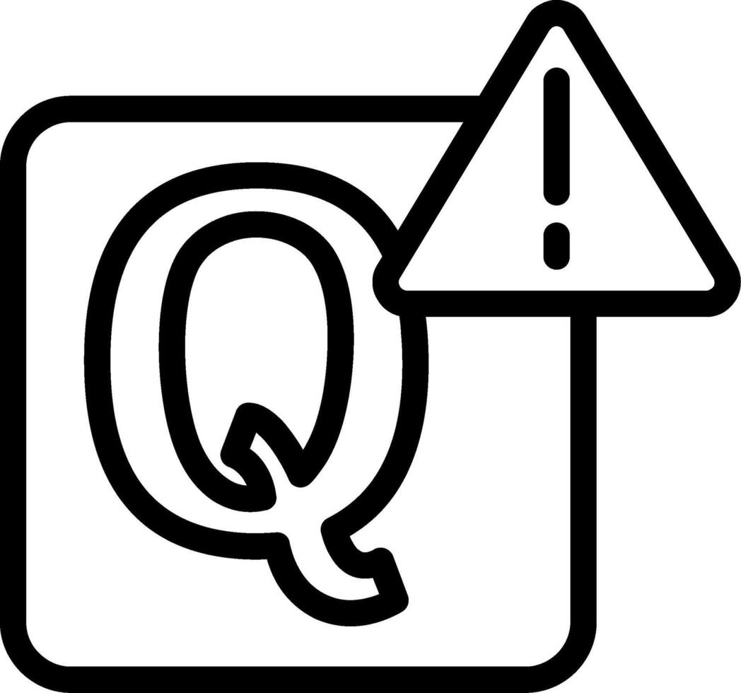 Quora Outline Icon vector