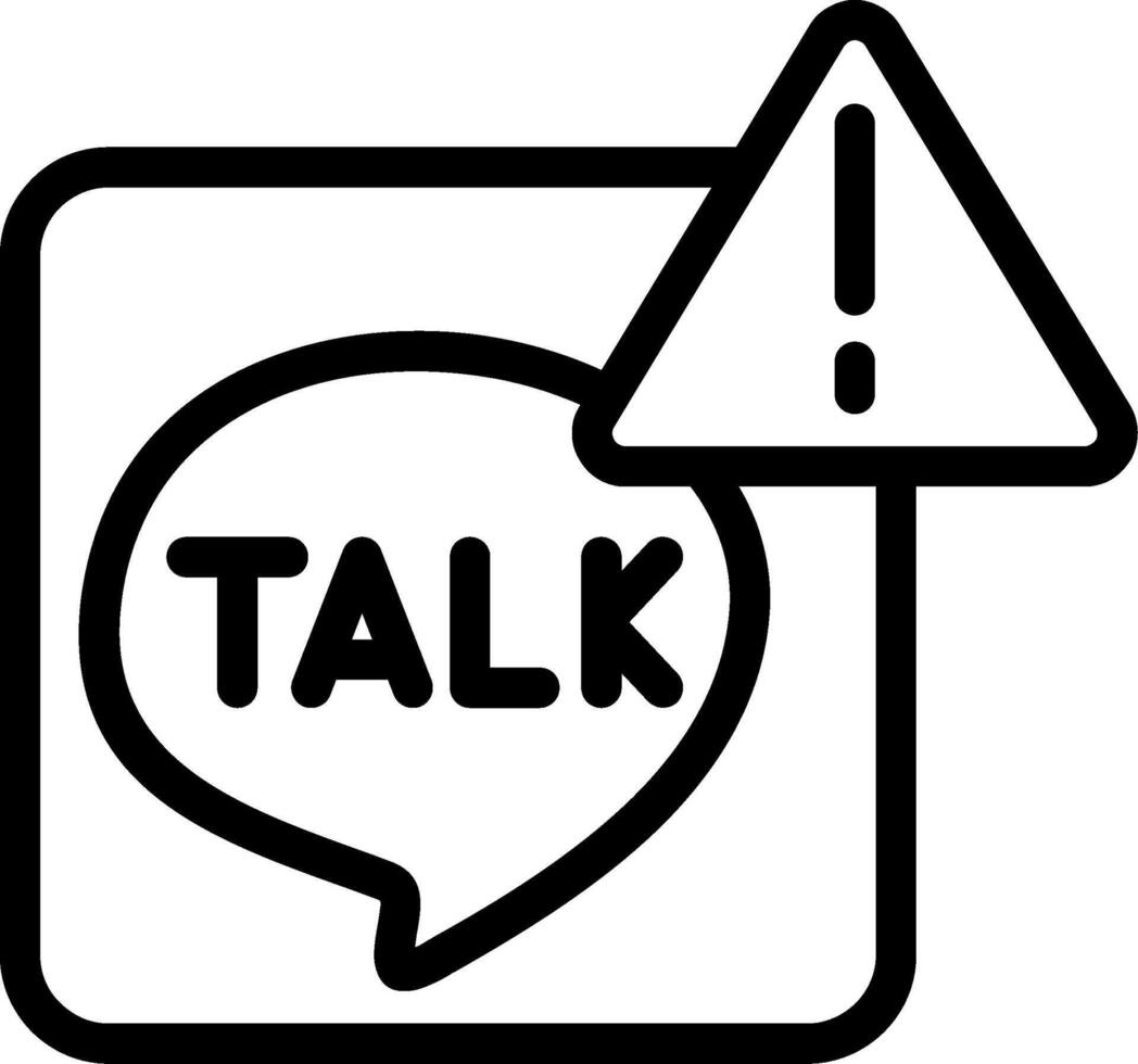 KakaoTalk Outline Icon vector