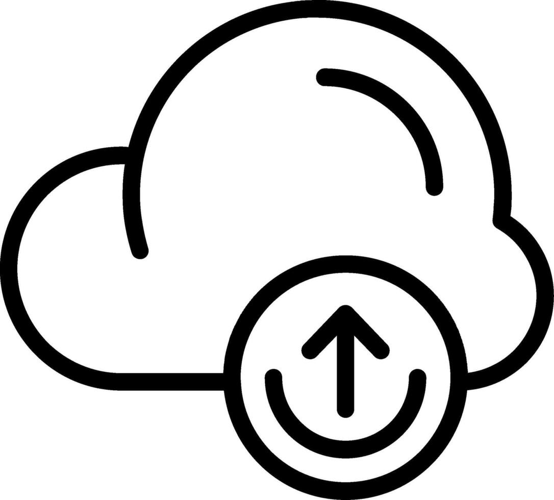 Upload Black Style Icon vector