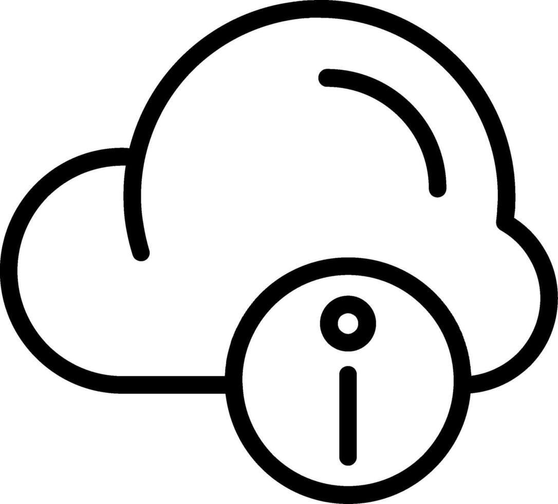 Information Black Style Icon vector