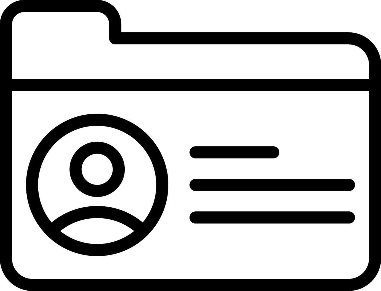Identity Theft Outline Icon vector