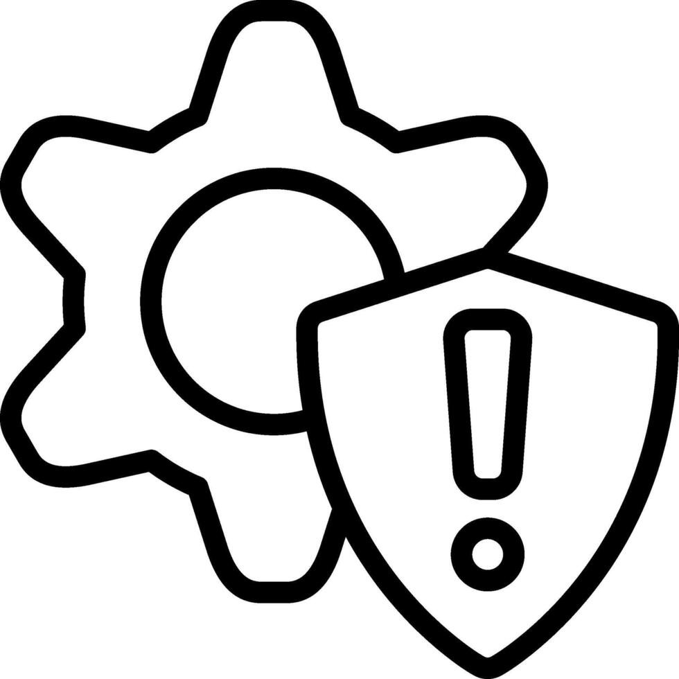 Risk Management Outline Icon vector