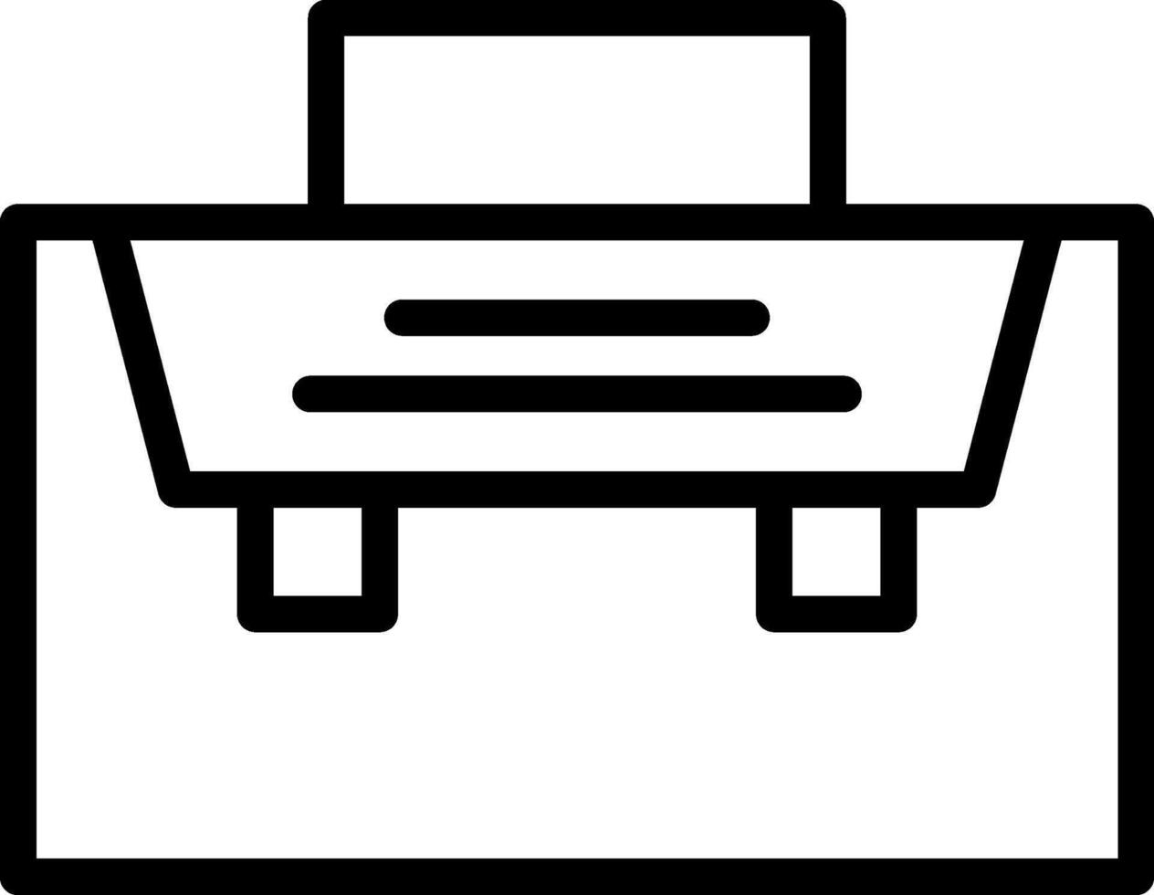 Outline Business Portfolio Icon vector