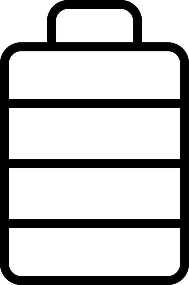 Mobile Battery Outline Icon vector
