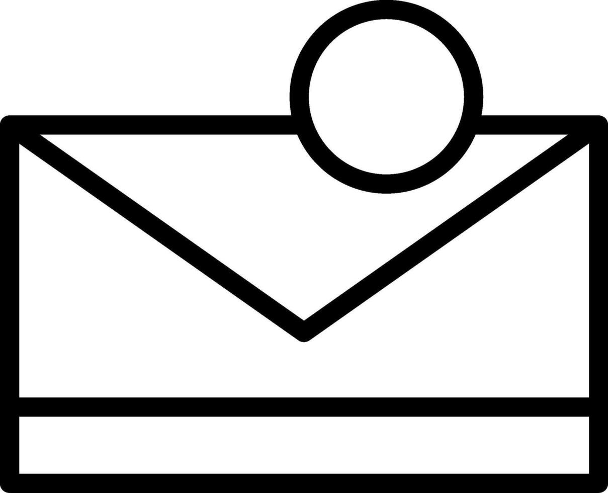 Email Notification Outline Icon vector