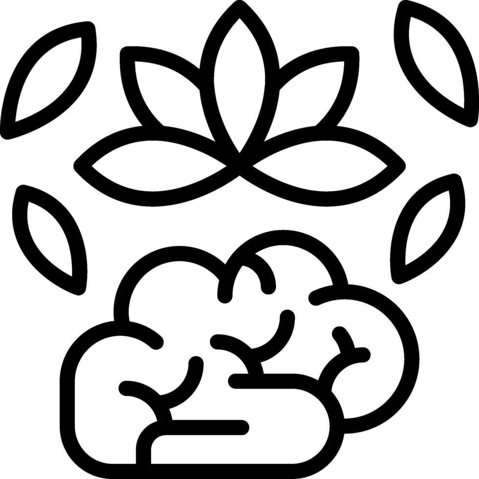 Stress Relief Outline Icon vector