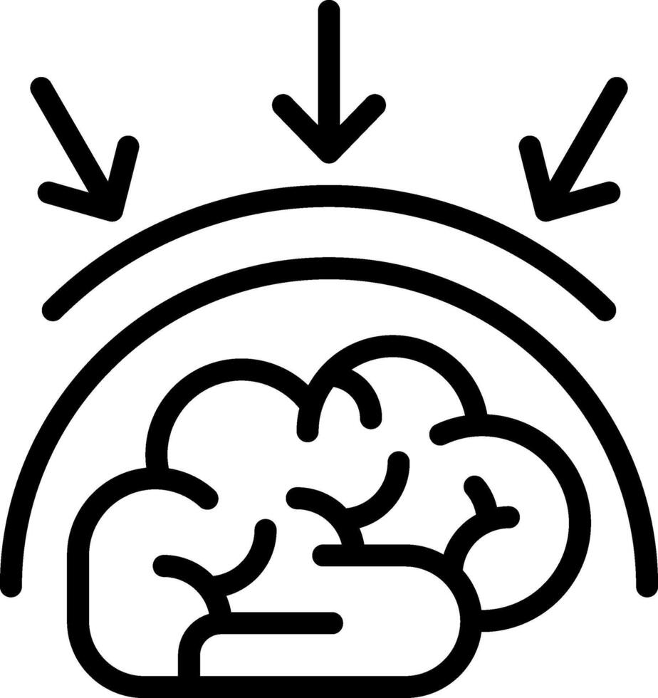Self Awareness Outline Icon vector