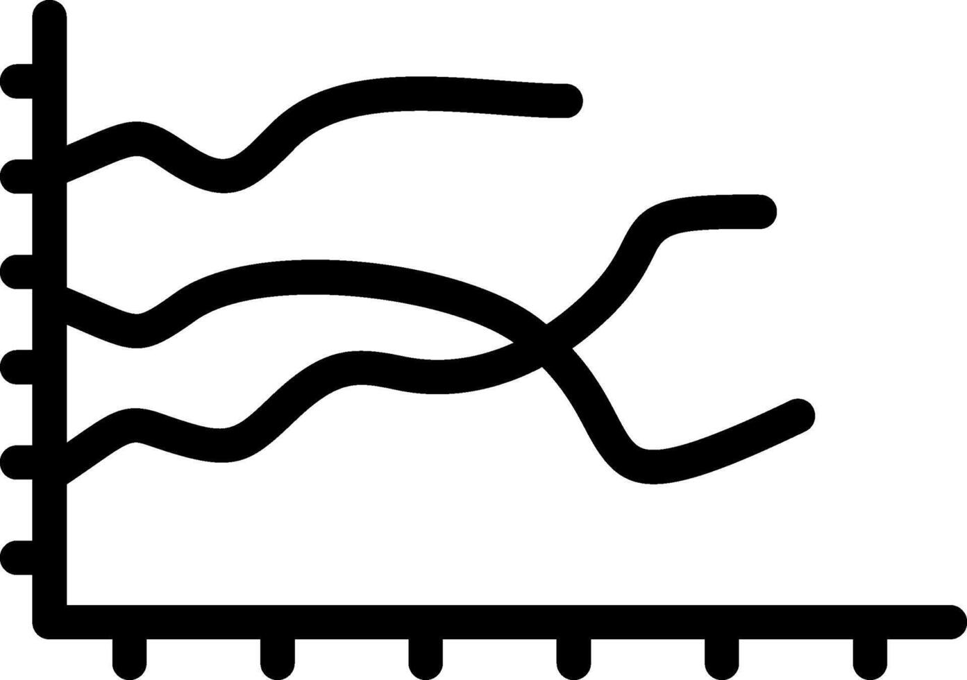 Filled Graph Outline Icon vector