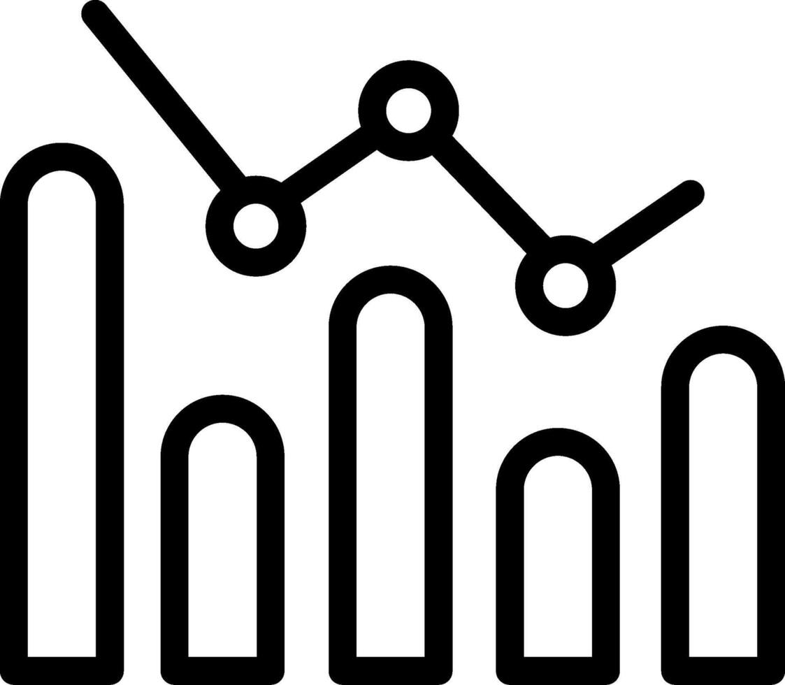 Chart Outline Icon vector