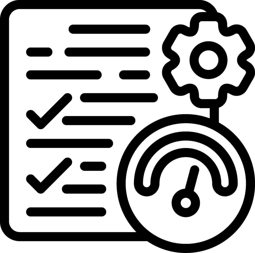 Performance features Outline Style Icon vector