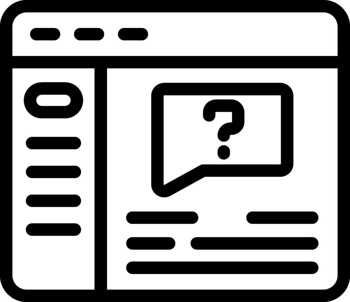 Support section Outline Style Icon vector