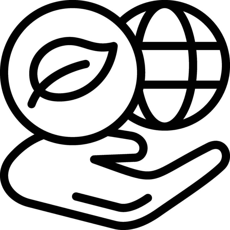 Environmental promise Outline Style Icon vector