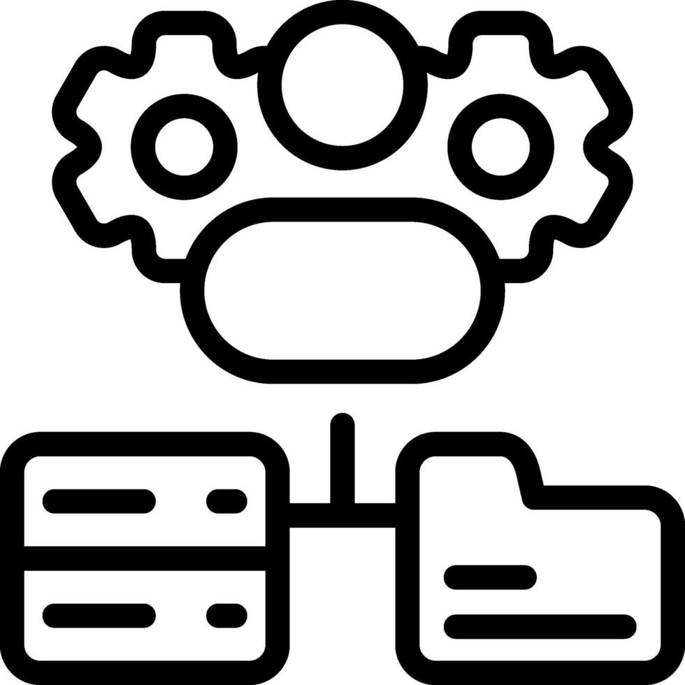 Dev friendly hosting Outline Style Icon vector
