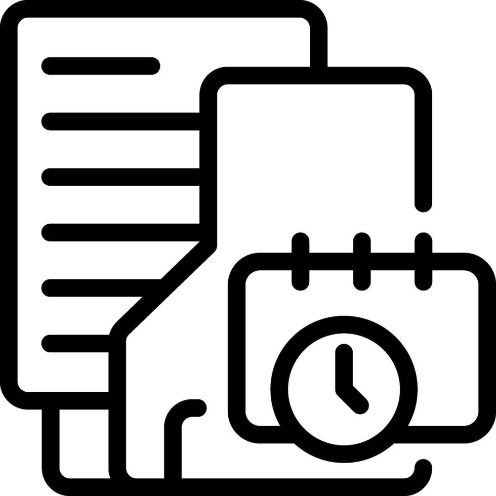 Events Folder Outline Style Icon vector