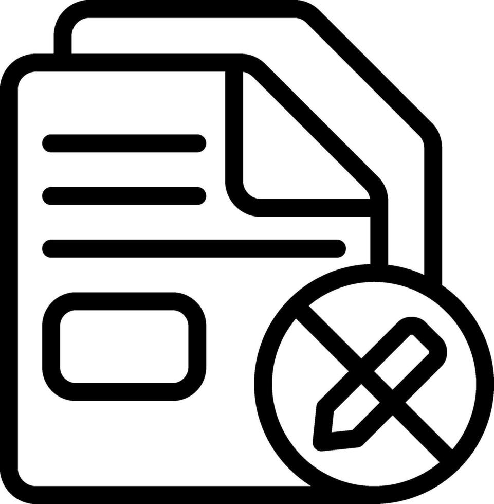 File that cannot be modified vector