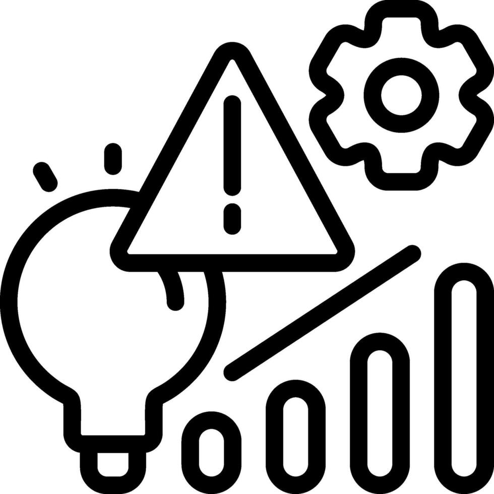 SWOT Analysis Outline Style Icon vector