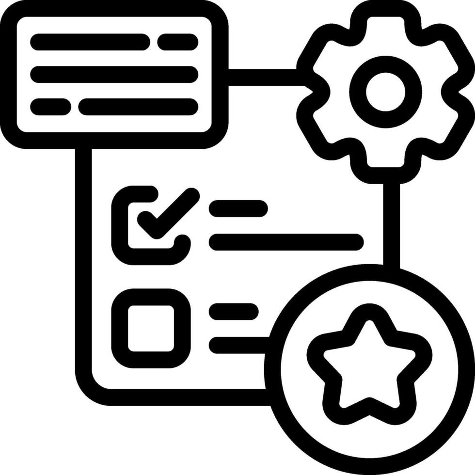 Surveys Feedback Outline Icon vector