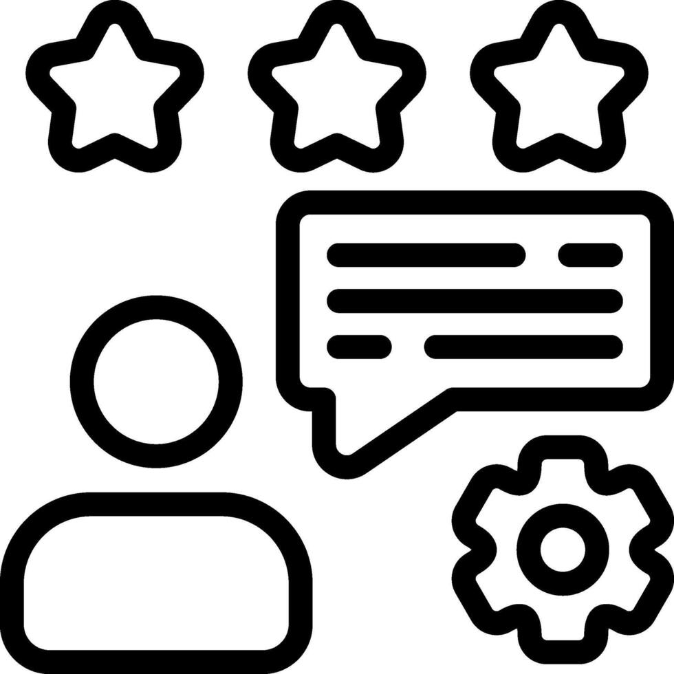 Customer Experience Outline Style Icon vector