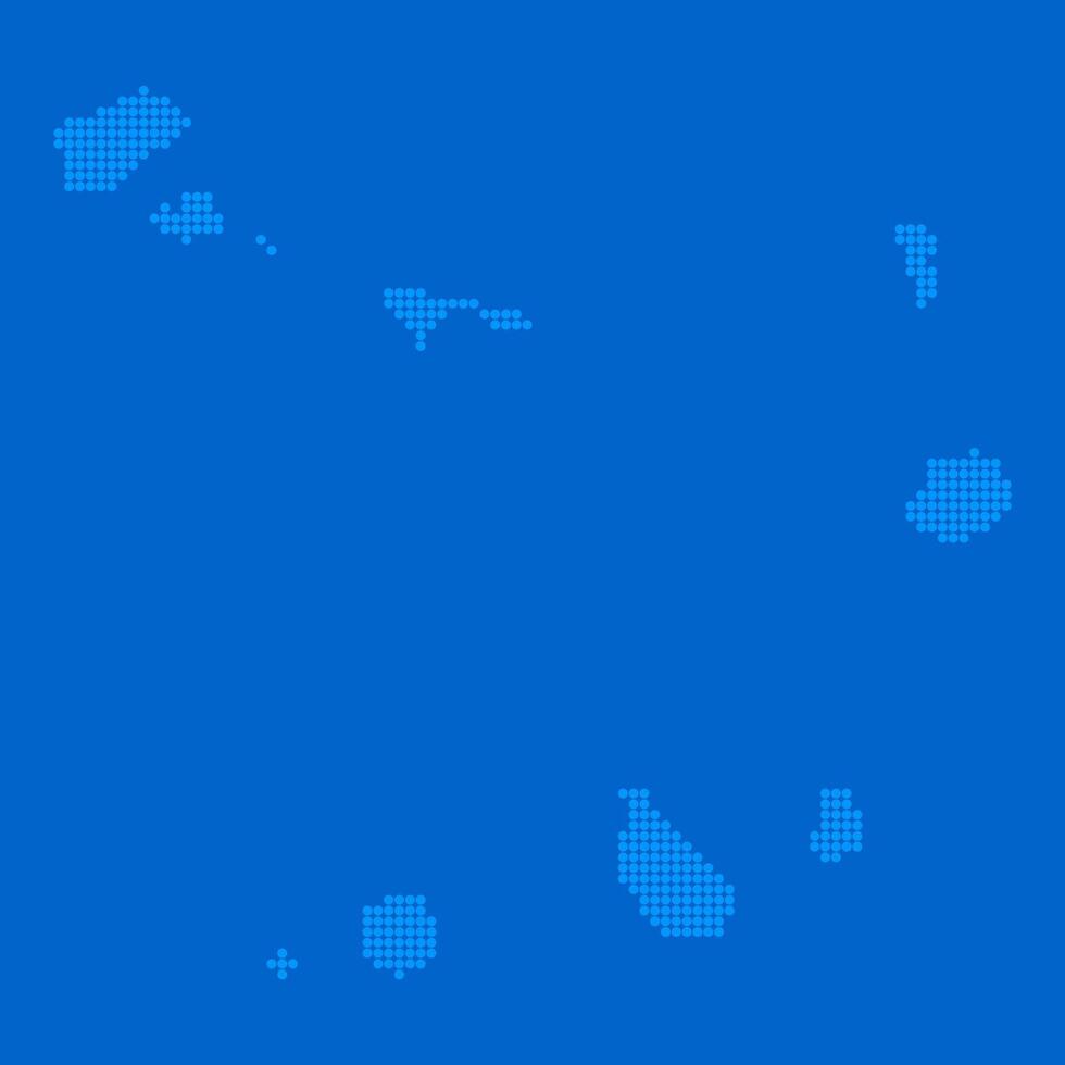 Blue halftone dot outline map background of Cape Verde vector