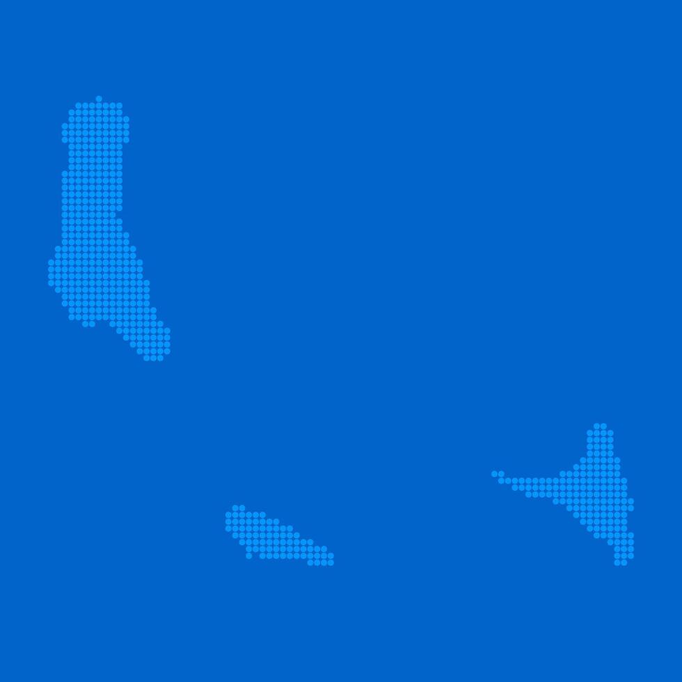 Blue halftone dot outline map background of Comoros vector