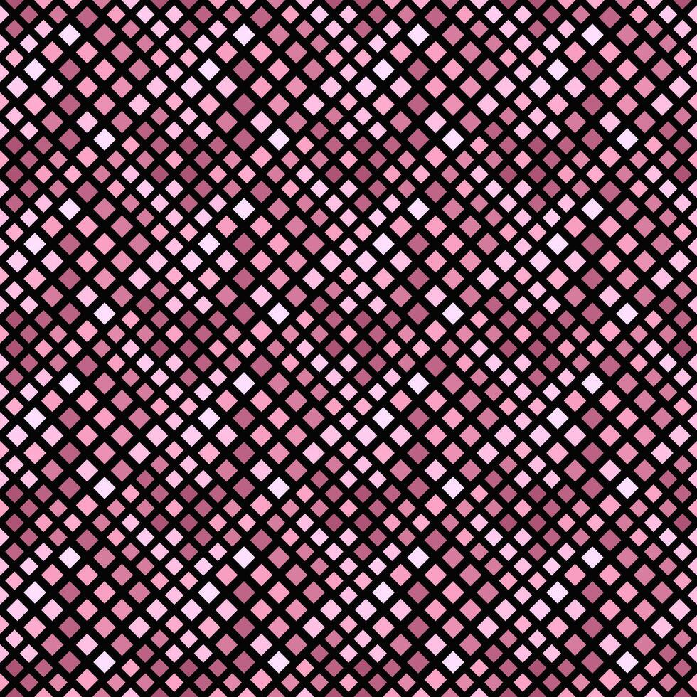 Abstract seamless pink diagonal square pattern background design vector
