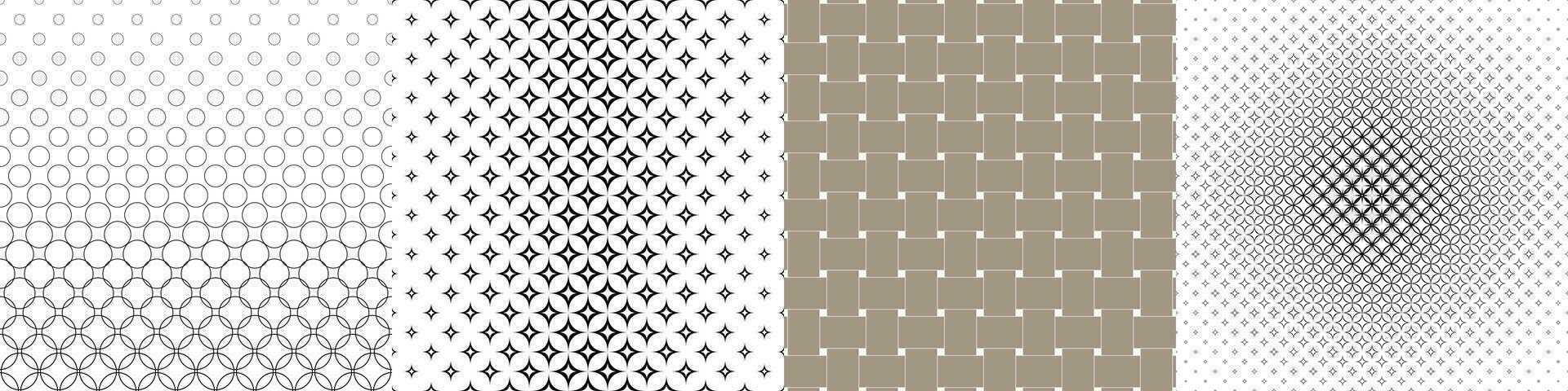 Geometrical pattern design collection vector