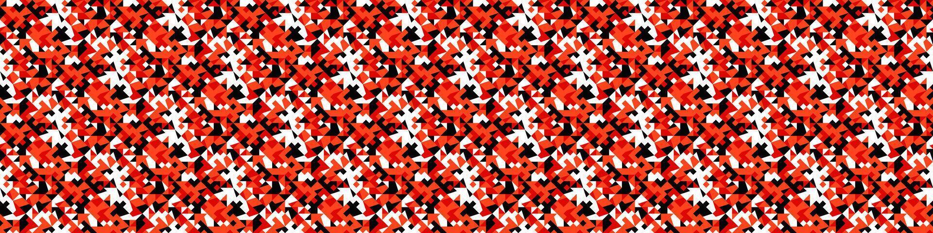 Geometrical abstract horizontal diagonal geometric pattern background - repetitive wide design in four colors vector